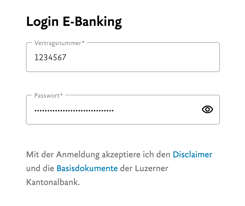 1. Logindaten eingeben
